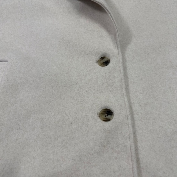 Old Navy Womens 3X Cream Longline Coat Jacket Oversized Button Front - Picture 6 of 13